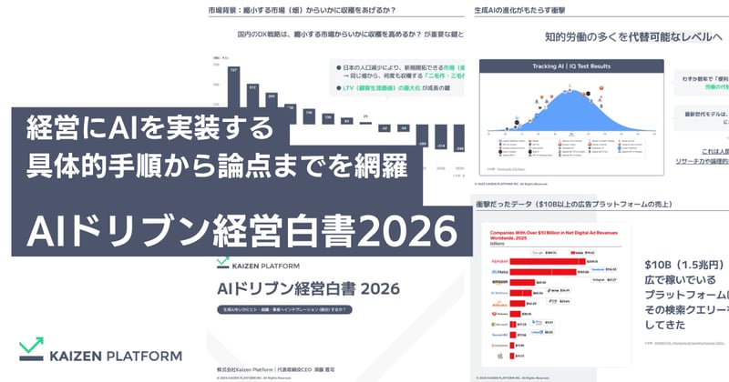 Kaizen Platform、経営にAIを実装する具体的手順から論点までを 網羅